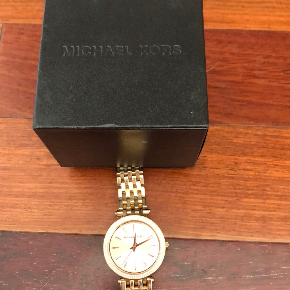 Rose gold Micheal Kors watch